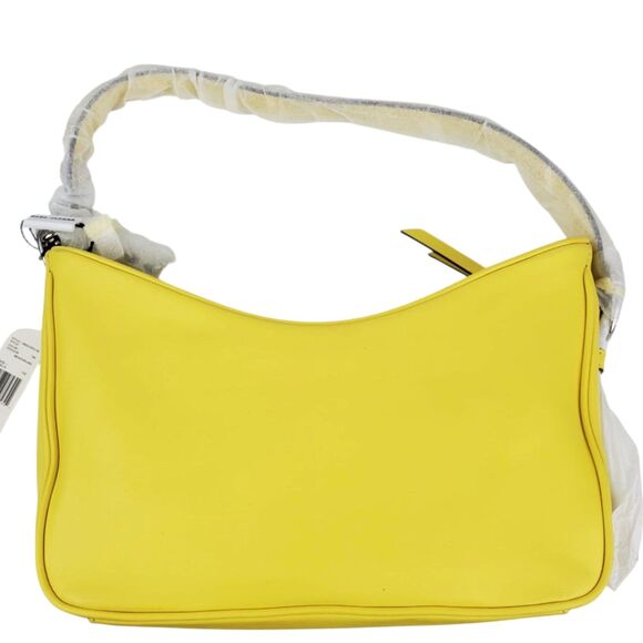 Marc Jacobs Calfskin Tempo Baguette Shoulder Bag Purse Meadowlark Yellow NEW - Picture 3 of 11